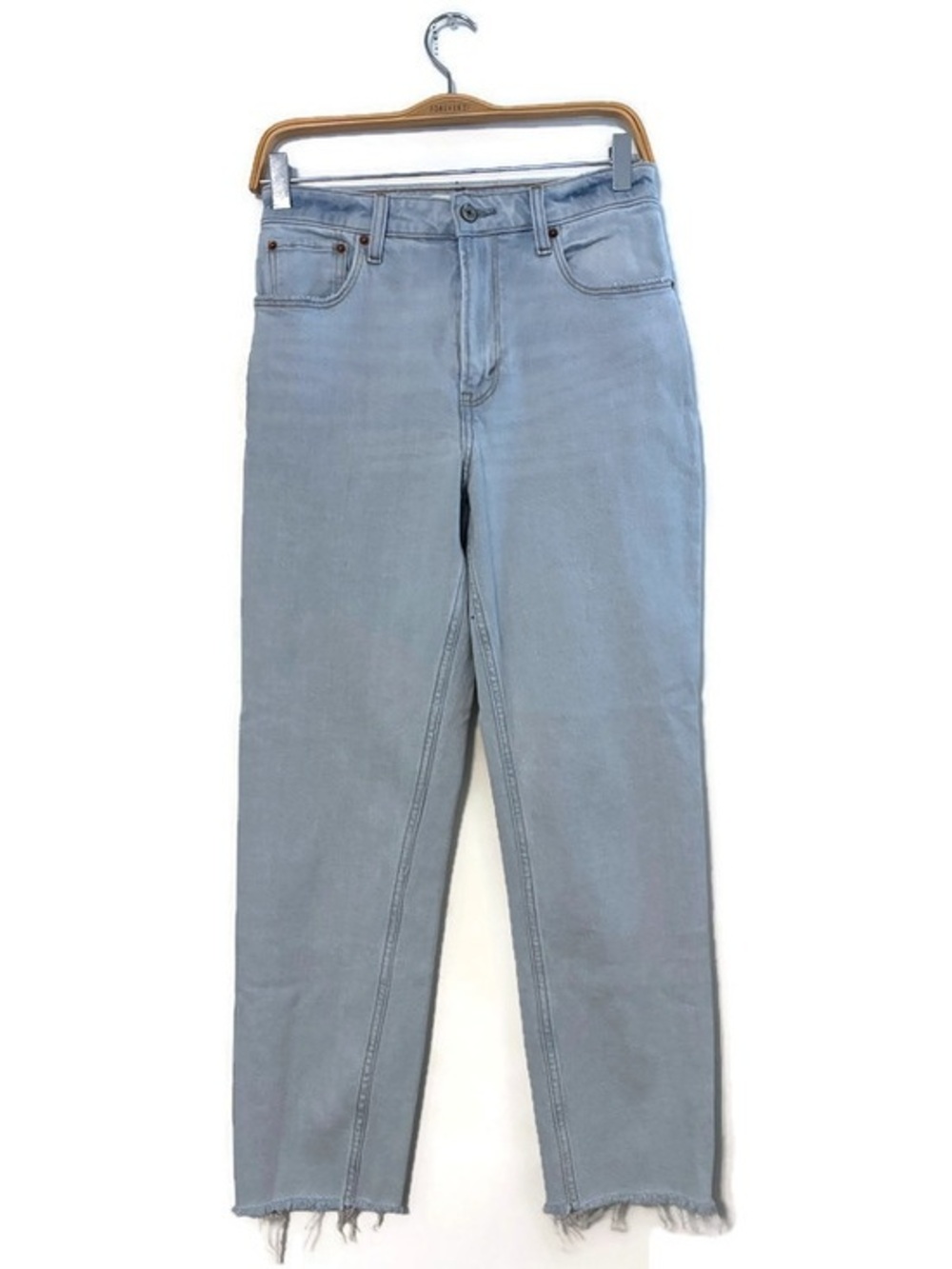 Abercrombie & Fitch High Rise Mom Jeans Light Wash Women’s size 26 2 Curve Love